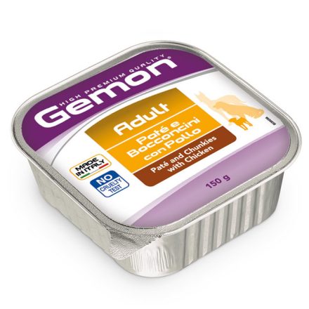 24x Gemon Dog Paté+Chunks 150g Csirke Alutálca