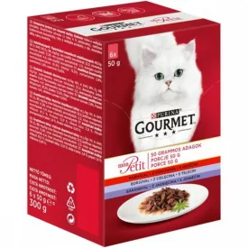   8x Gourmet Mon Petit Marhával, Borjúval, Báránnyal 6x50g 0741