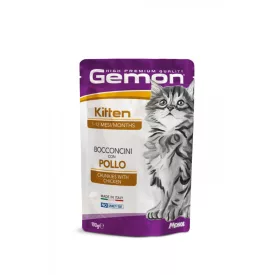 24x Gemon Cat 100g Alutasak Kitten Csirke