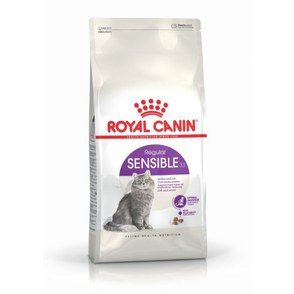 ROYAL CANIN SENSIBLE - érzékeny emésztésű felnőtt macska száraz táp (4 kg)