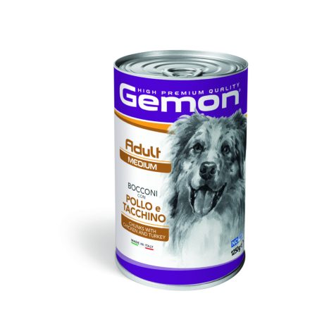 Gemon Dog Médium Pulyka+Csirke 1250g