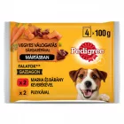 13x Pedigree 4x100g Marhával + Bárány, Pulyka + Répa Mártásban Alutasak DR36H