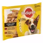 13x Pedigree 4x100g Marhával + Bárány, Pulyka + Répa Mártásban Alutasak DR36H