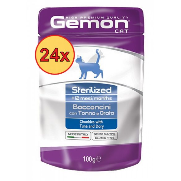 24x Gemon Cat 100g Alutasak Steril