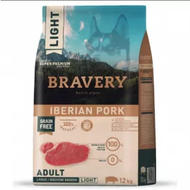   Bravery 12kg Ibériai Sertés száraz kutyatáp Light száraz kutyatáp