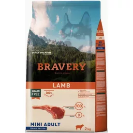 Bravery 2kg Small Mini Bárány száraz kutyatáp
