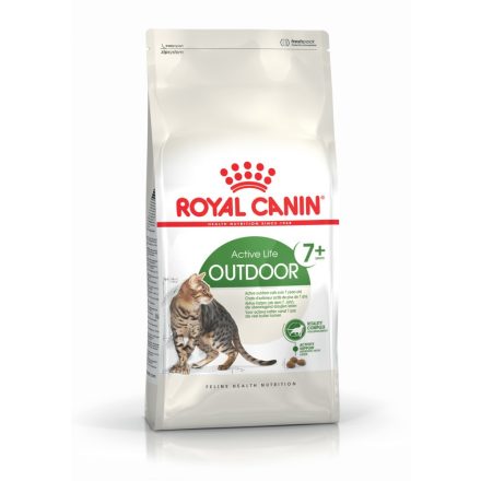 ROYAL CANIN OUTDOOR 7+ - szabadba gyakran kijáró, aktív idősödő macska száraztáp  (0,4 kg)