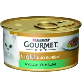 12x Gourmet Gold 85g Szósz Nyúl + Máj (697)