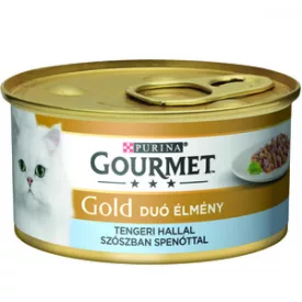 12x Gourmet Gold 85g Szósz Tengerihal + Spenót (809)