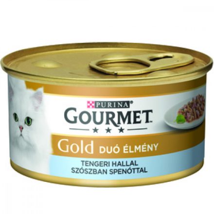 24x Gourmet Gold 85g Szósz Tengerihal + Spenót