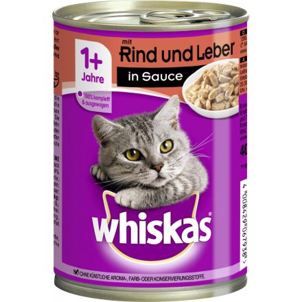 Whiskas 400g Marha+Máj Szósz