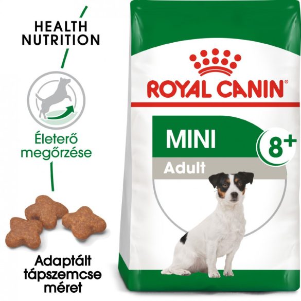 ROYAL CANIN MINI ADULT 8+ - kistestű idősödő kutya száraz táp  (8 kg)