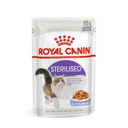 ROYAL CANIN STERILISED JELLY - ivartalanított felnőtt macska zselés nedves táp  (12*85g)
