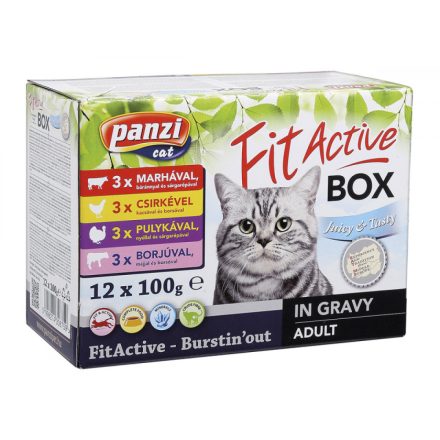 Panzi FitActive FITABOX macska 12x100g (2093) (2024.04 lejárat)