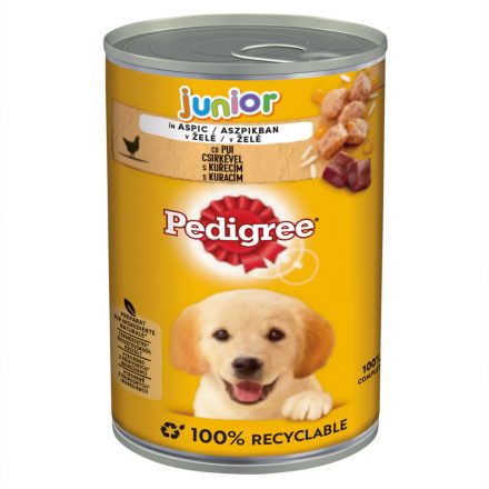 Pedigree Junior konzerv csirkehússal aszpikban kölyökkutyák számára 400g