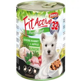 24x Panzi FitActive DOG 415g konzerv junior liba-nyúl