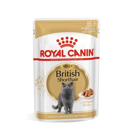 ROYAL CANIN BRITISH SHORTHAIR ADULT - Brit rövidszörű felnőtt macska nedves táp (12*85g)
