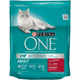 8x Purina One Adult Marhás Száraz macskaeledel 800g 388