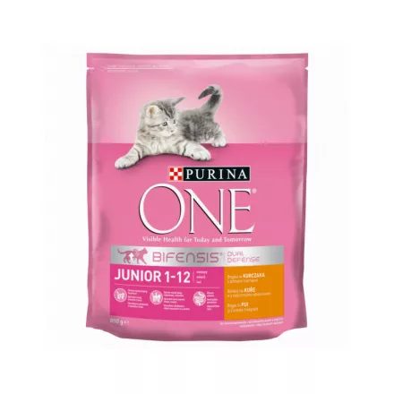 8x Purina One Junior Csirkés Száraz macskaeledel 750g 012