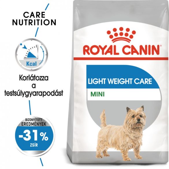 ROYAL CANIN MINI LIGHT WERIGHT CARE - száraz táp hízásra hajlamos, kistestű felnőtt kutyák részére (8 kg)