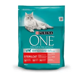   8x Purina One Steril Lazacos Száraz macskaeledel 800g 659, 135