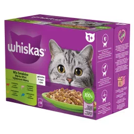   4x Whiskas Vegyes válogatás Aszpikban Alutasakos macskaeledel 12x85g