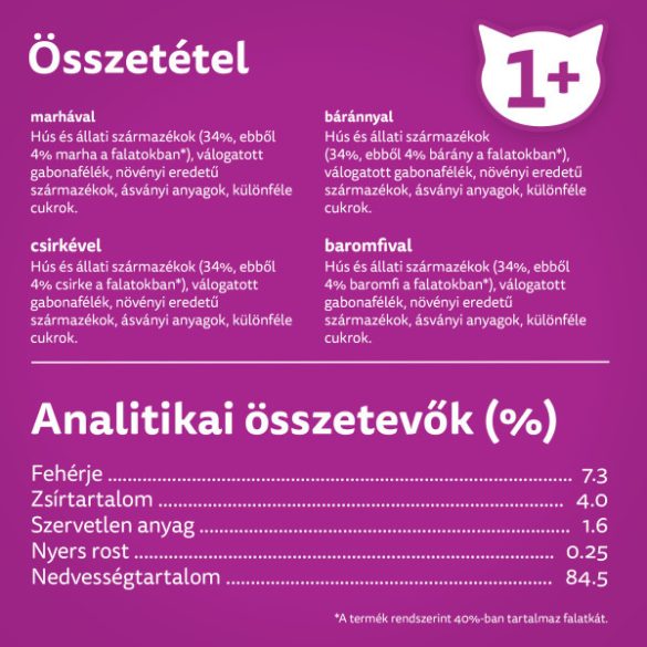 Whiskas Klasszikus válogatás Alutasakos macskaeledel 12x100g