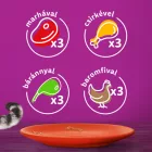 4x Whiskas Klasszikus válogatás Mártásban Alutasakos macskaeledel 12x85g