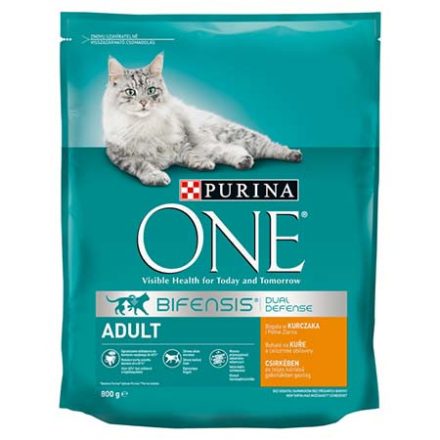 8x Purina One Adult Csirkés Száraz macskaeledel 800g