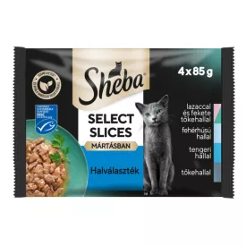   13x Sheba Halas válogatás szószban Alutasakos macskaeledel 4x85g DJ20F/FD55J