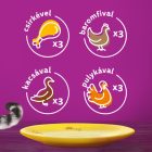 Whiskas Baromfi válogatás Aszpikban Alutasakos macskaeledel 12x85g