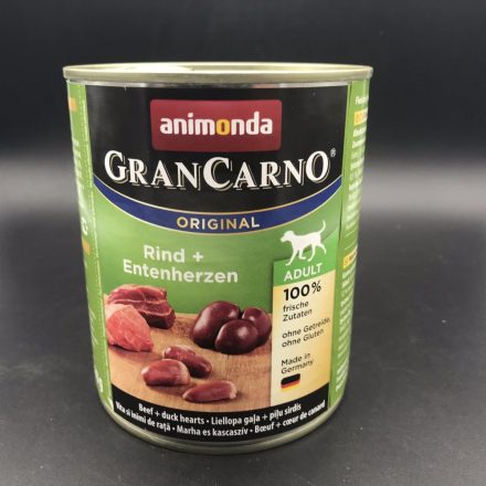 6x GranCarno 800g Kacsaszív + Marha
