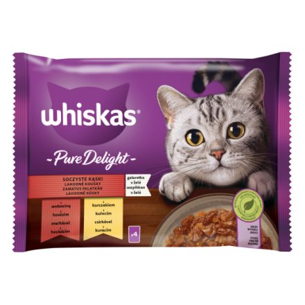 13x Whiskas 4x85g Pure Delight Zamatos falatkák aszpikban DD06W/DG82E