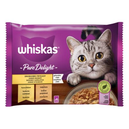 13x Whiskas 4x85g Pure Delight Baromfi ajánlatok aszpikban DG83S
