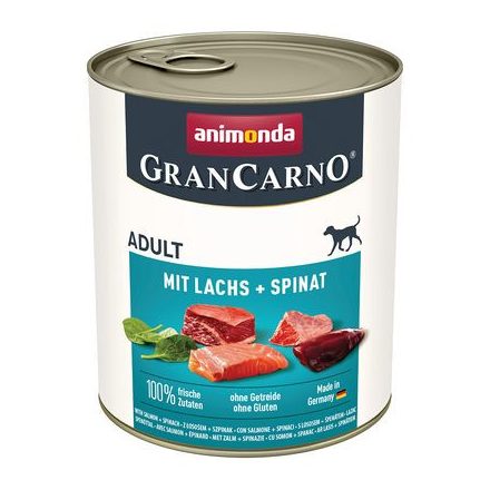 6x GranCarno 800g Lazac + Spenót + Marha