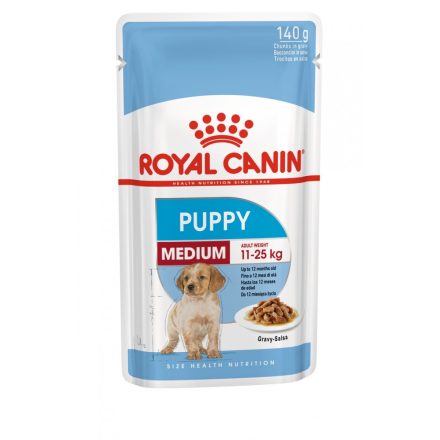 ROYAL CANIN MEDIUM PUPPY - nedves táp közepes testű kölyök kutya részére (10*140g)