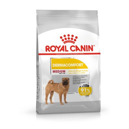 ROYAL CANIN MEDIUM DERMACOMFORT - száraz táp bőrirritációra hajlamos, közepes testű felnőtt kutyák részére (3 kg)