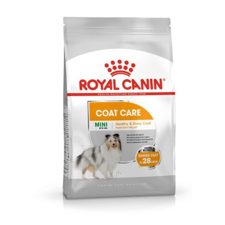 ROYAL CANIN MINI COAT CARE - száraz táp kistestű felnőtt kutyák részére a szebb szőrzetért és az egészséges bőrért (1 kg)