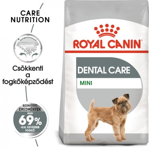 ROYAL CANIN MINI DENTAL CARE - száraz táp felnőtt kistestű kutyák részére a fogkőképződés csökkentéséért (8 kg)