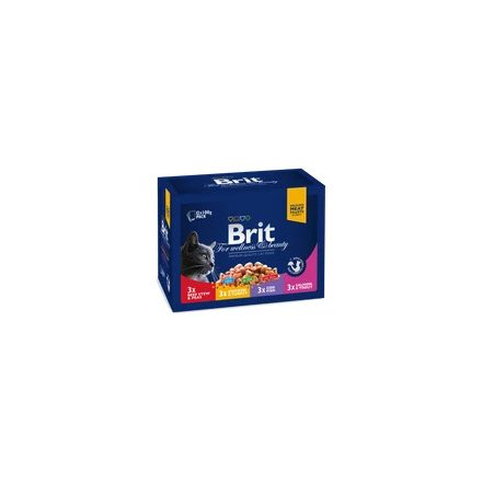 4x Brit Prémium Cat Alutasak Family Plate 12x100g