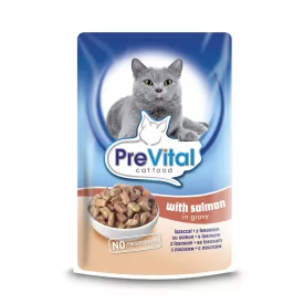 24x Prevital 100g Lazac Szószban Alutasakos Macskaeledel