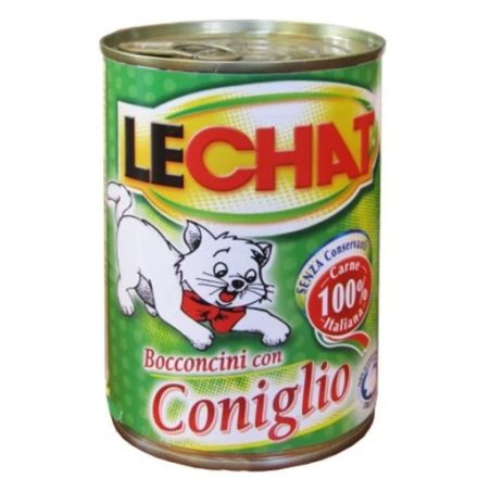 24x LeChat 400g Nyúlhúsos konzerv felnőtt macskák részére