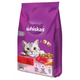 6x Whiskas száraz 1,4kg Marha