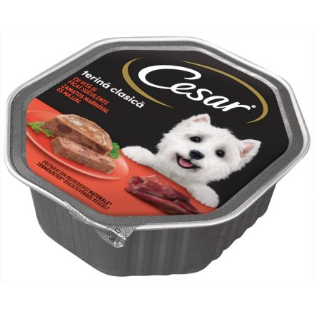 14x Cézár 150g Pástétom Marha + Máj Alutálca
