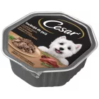14x Cézár 150g Szósz Pulyka + Marha Alutálca