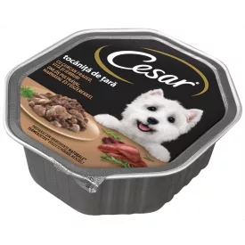 14x Cézár 150g Szósz Pulyka + Marha Alutálca