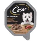 14x Cézár 150g Szósz Pulyka + Marha Alutálca