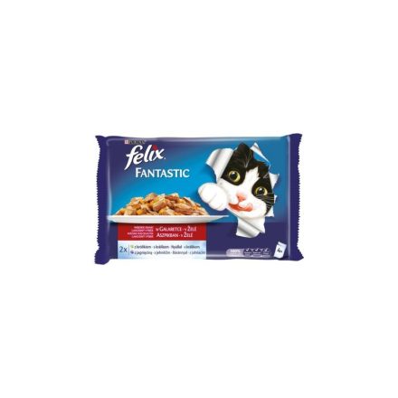 12x Félix 4x85g Fantastic Zselé Nyúl + Bárány Alutasak 086