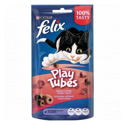 8x Félix Play Tubes Pulyka és Sonka 50g