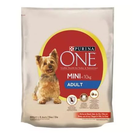 Purina One Adult Mini Marhás Száraz kutyaeledel 800g